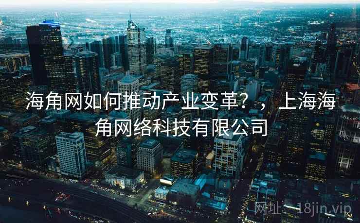 海角网如何推动产业变革？，上海海角网络科技有限公司