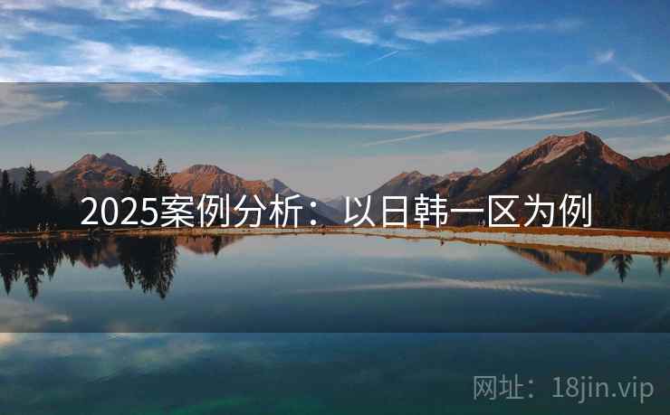 2025案例分析：以日韩一区为例