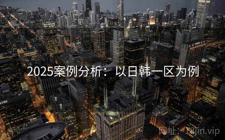 2025案例分析：以日韩一区为例