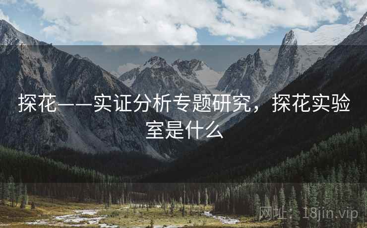 探花——实证分析专题研究，探花实验室是什么  第2张